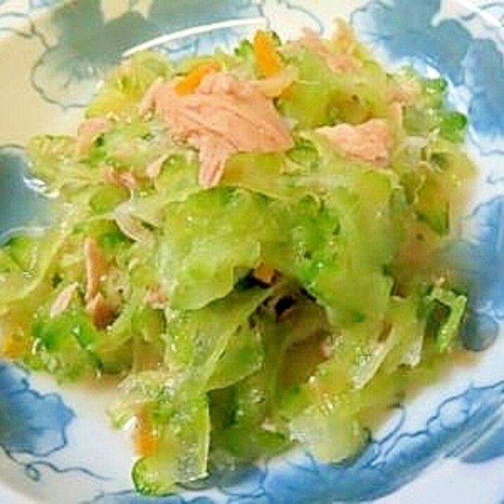 さっぱり・簡単・ゴーヤのポン酢ツナ和え